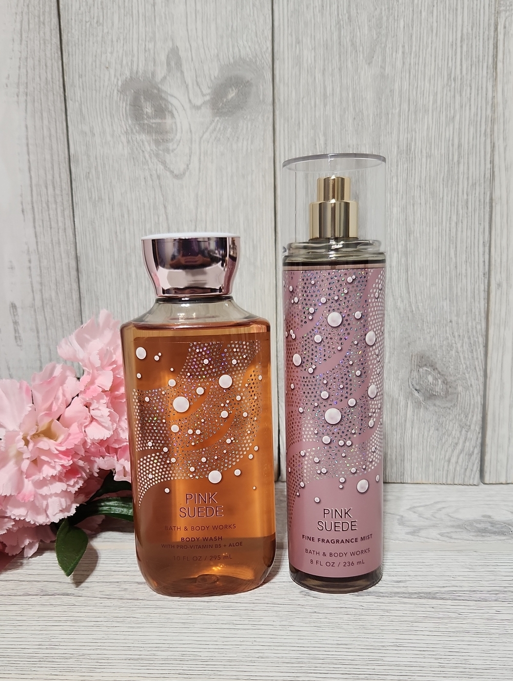 Bath & Body Works Pink Suede 2pc Set